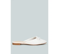 Taylena Satin Bow Detail Mules