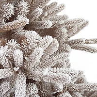 Puleo 7.5-ft. Snowy Bennington Fir Tree with 500 Clear Lights & Stand