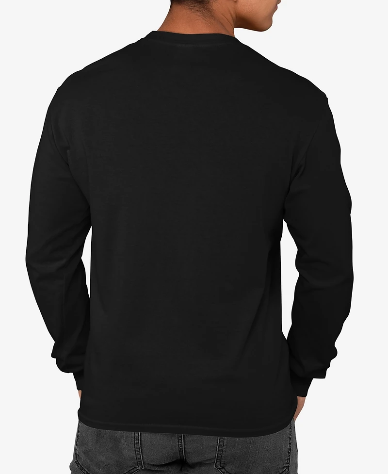 La Pop Art Men's Menorah Word Long Sleeve T-Shirt