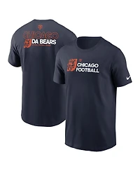 Nike Men's Navy Chicago Bears Outline T-Shirt