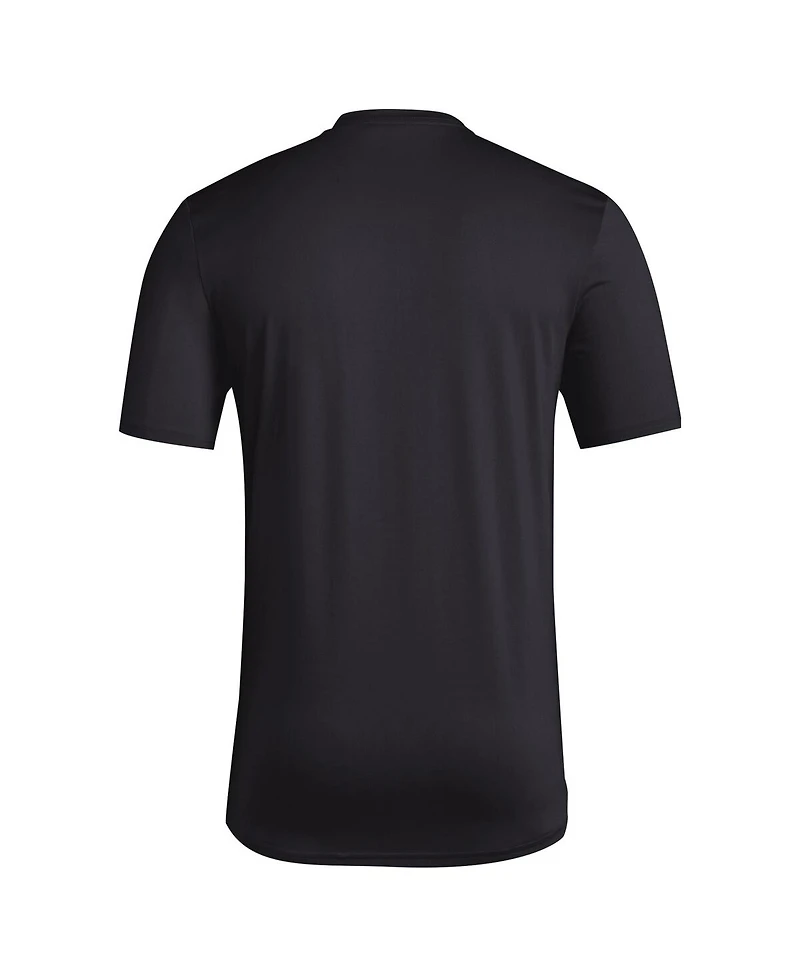 Adidas Men's Black Louisville Cardinals 2024 Locker Trilateral Pre-Game T-Shirt