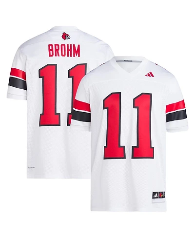 Adidas Men's Jeff Brohm White Louisville Cardinals Football Icon Premier Jersey