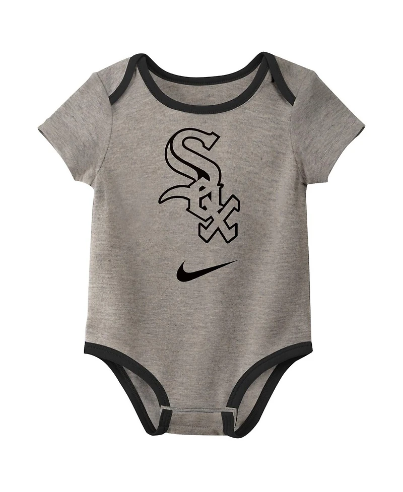 Nike Baby Chicago White Sox Authentic Collection Three-Pack Bodysuit Set