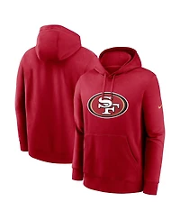 Nike Men's Scarlet San Francisco 49ers Club Logo Pullover Hoodie