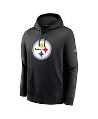 Nike Men's Black Pittsburgh Steelers Club Logo Pullover Hoodie