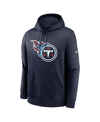Nike Men's Navy Tennessee Titans Club Logo Pullover Hoodie