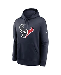 Nike Men's Navy Houston Texans Club Logo Pullover Hoodie