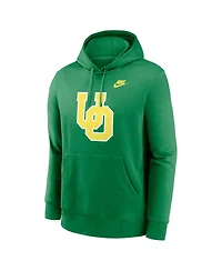 Nike Men's Green Oregon Ducks Legacy Logo Club Fleece Pullover Hoodie