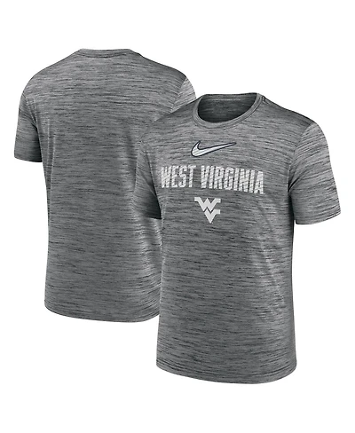 Nike Men's Anthracite West Virginia Mountaineers Campus Slant Velocity Performance T-Shirt