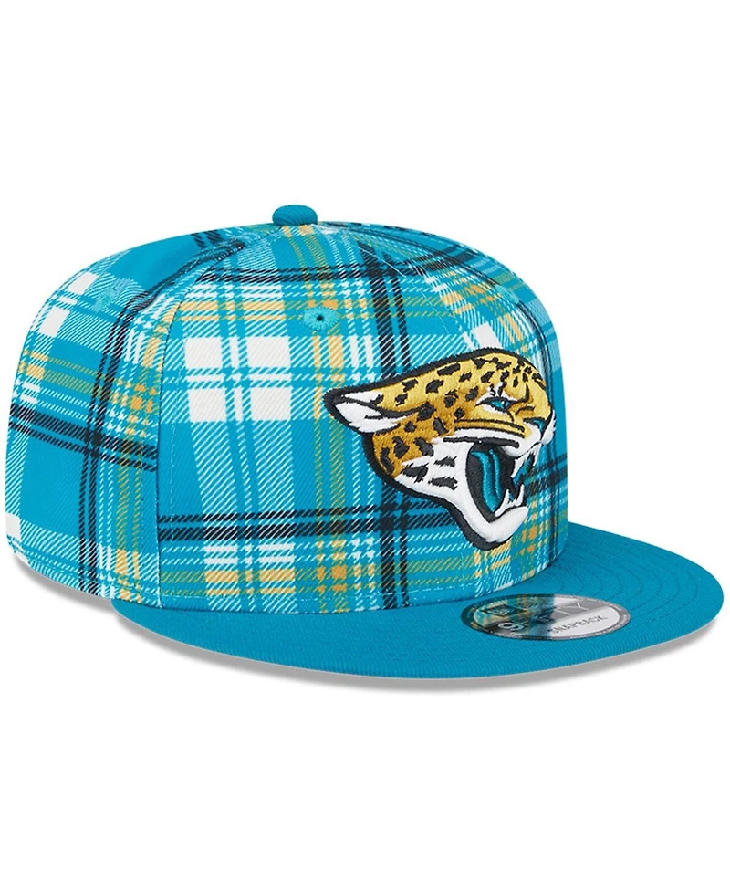 New Era Men's Teal Jacksonville Jaguars 2024 Sideline Statement 9FIFTY Snapback Hat