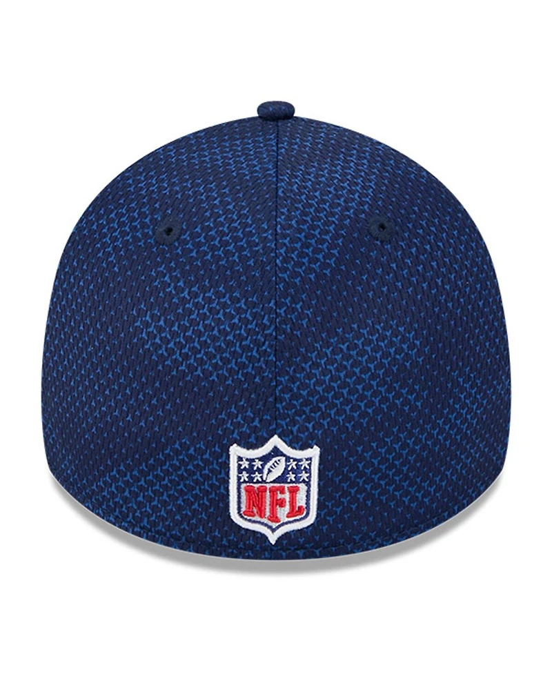 New Era Men's Navy England Patriots 2024 Sideline 39THIRTY Flex Hat