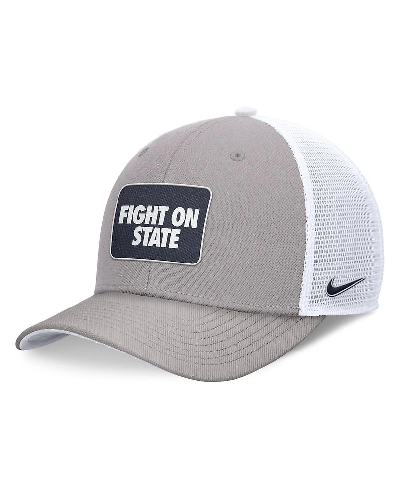 Nike Men's Gray/White Penn State Nittany Lions Local Trucker Adjustable Hat