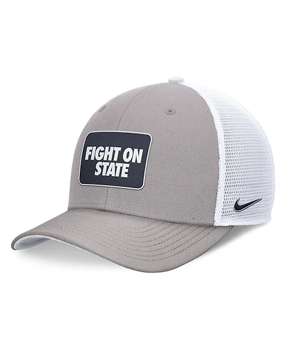 Nike Men's Gray/White Penn State Nittany Lions Local Trucker Adjustable Hat