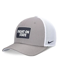Nike Men's Gray/White Penn State Nittany Lions Local Trucker Adjustable Hat