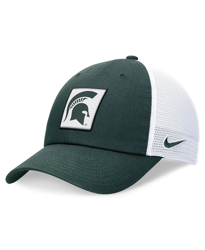 Nike Men's Green/White Michigan State Spartans Primetime Club Trucker Adjustable Hat
