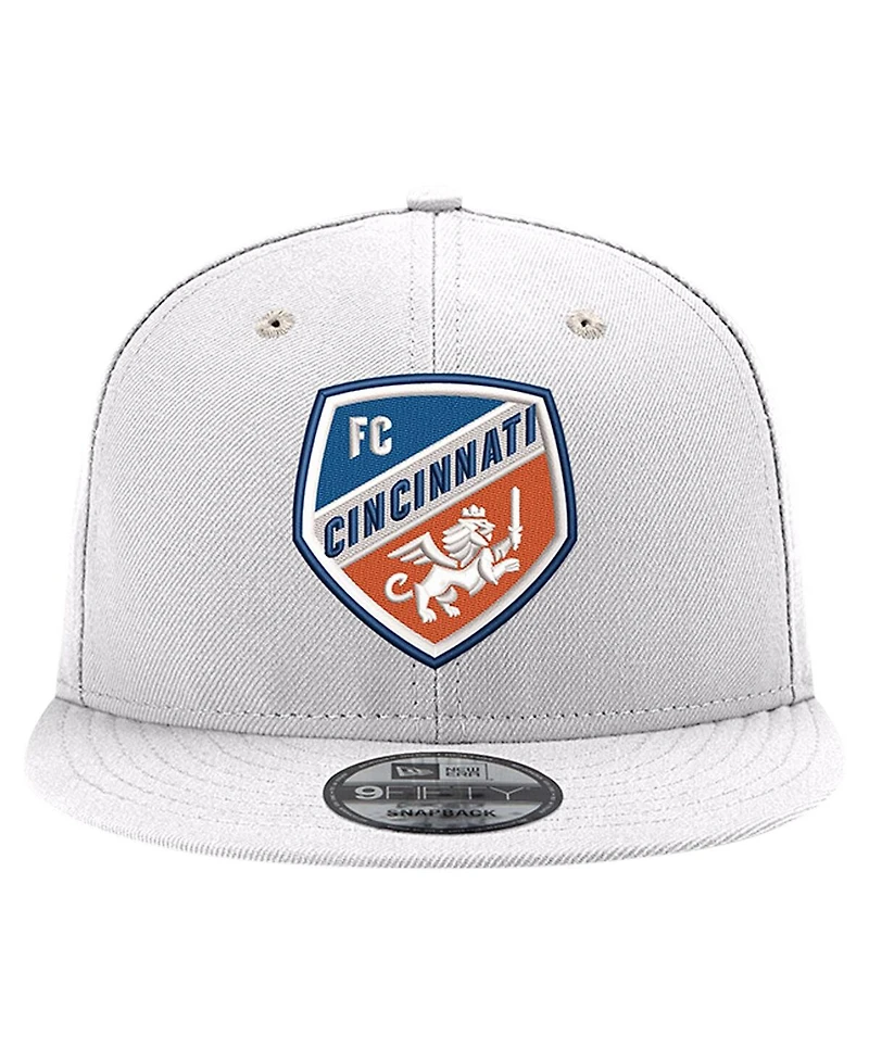 New Era Men's White Fc Cincinnati Jersey Hook 9FIFTY Snapback Hat
