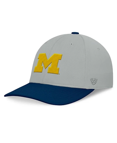Top of the World Men's Gray/Navy Michigan Wolverines Mick Flex Hat