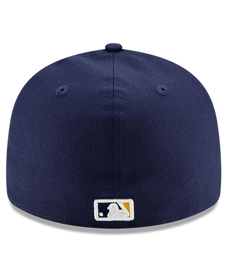 New Era Men's Navy Milwaukee Brewers National Baseball Hall of Fame Low Profile 59FIFTY Fitted Hat