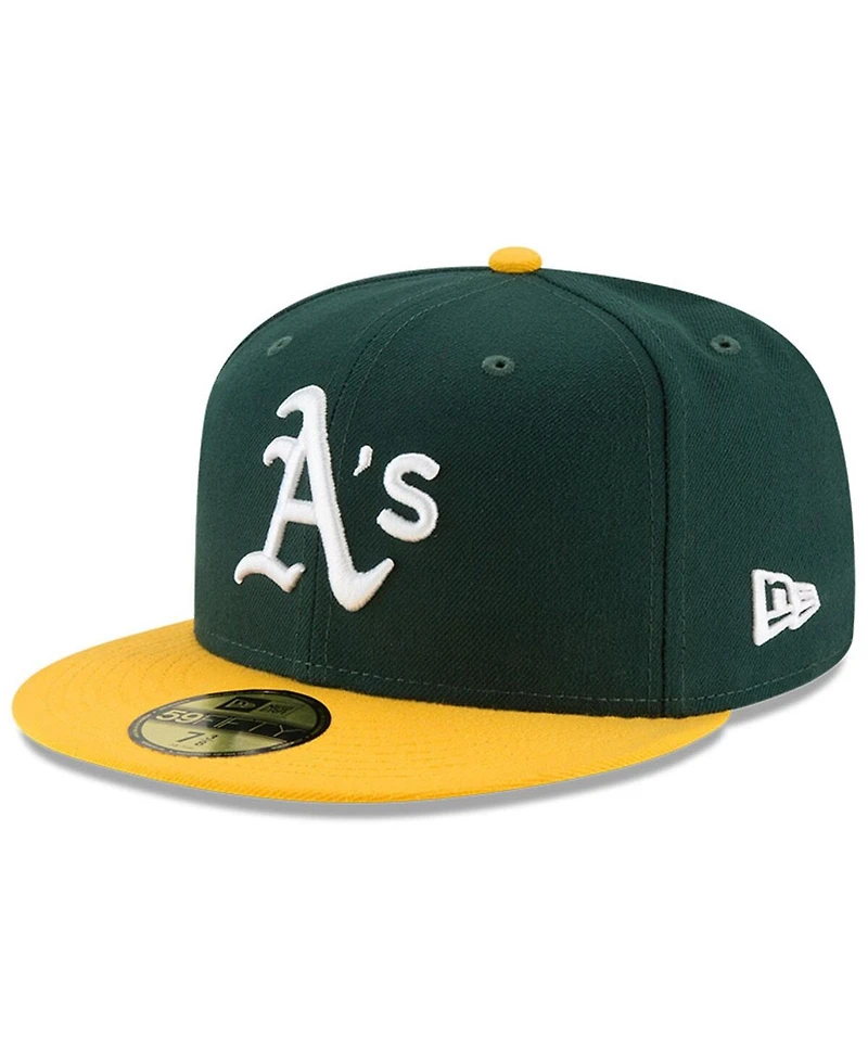 New Era Men's Green/Gold Oakland Athletics National Baseball Hall of Fame 59FIFTY Fitted Hat