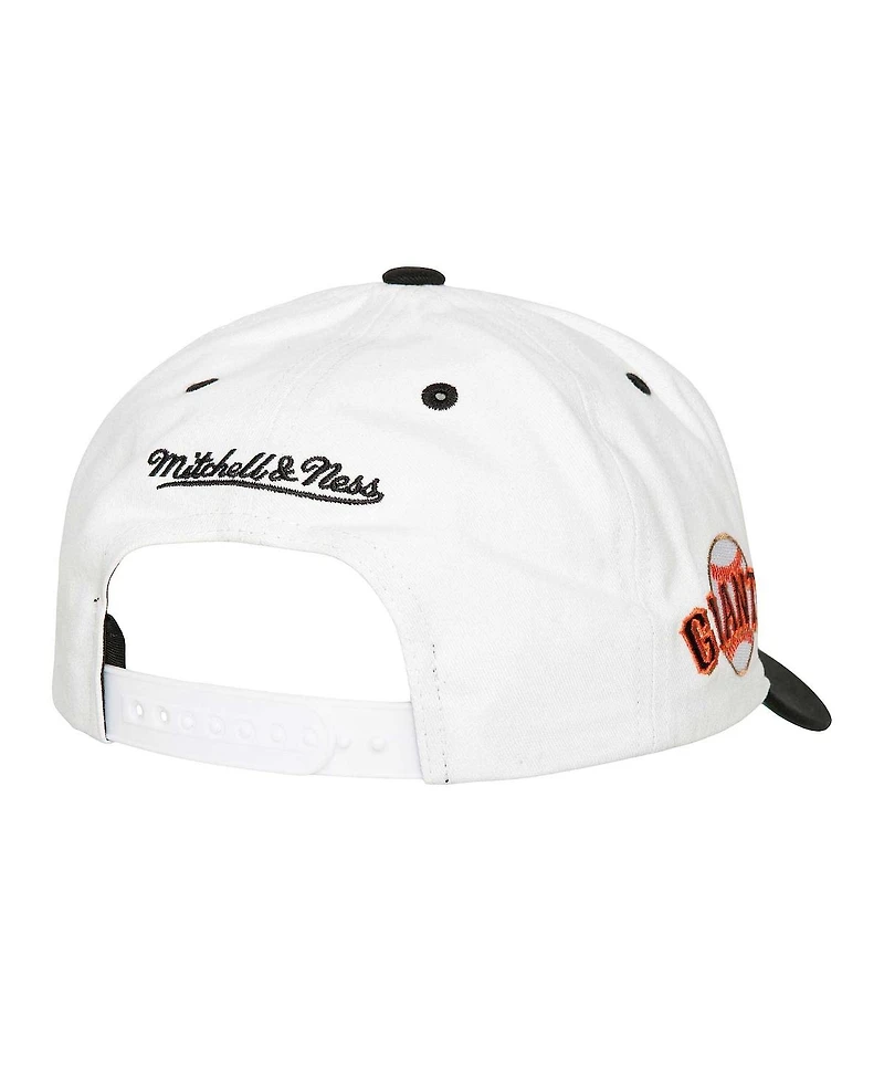 Mitchell & Ness Men's White San Francisco Giants Cooperstown Collection Tail Sweep Pro Snapback Hat