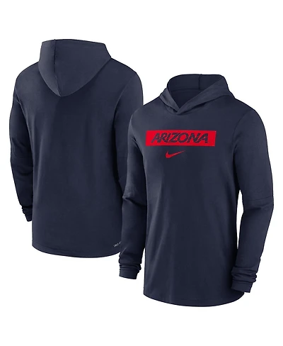 Nike Men's Arizona Wildcats Sideline Hoodie Performance Long Sleeve T-Shirt