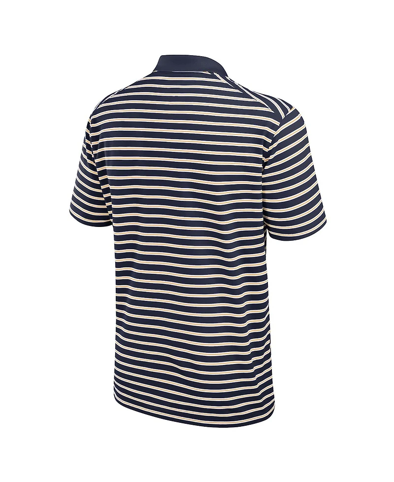 Nike Men's West Virginia Mountaineers Primetime Victory Striped Performance Polo