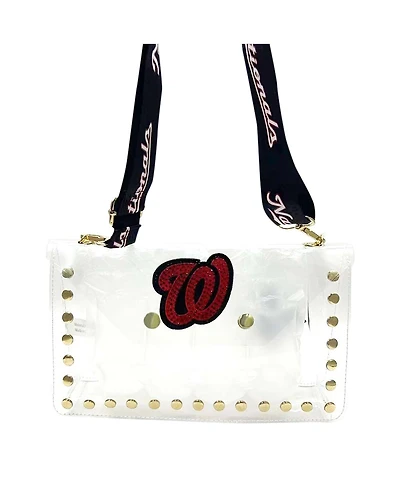 Cuce Washington Nationals Crystal Clear Envelope Crossbody Bag