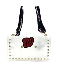 Cuce Washington Nationals Crystal Clear Envelope Crossbody Bag