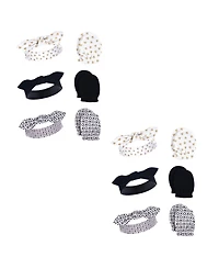 Hudson Baby Girls 12Pc Headband and Scratch Mitten Set