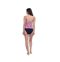Profile by Gottex Women's Pretty Wild Round Neck Tankini Swim Top