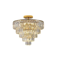 Streamdale 5-Tier Round Crystal Chandelier for Modern Home Decor