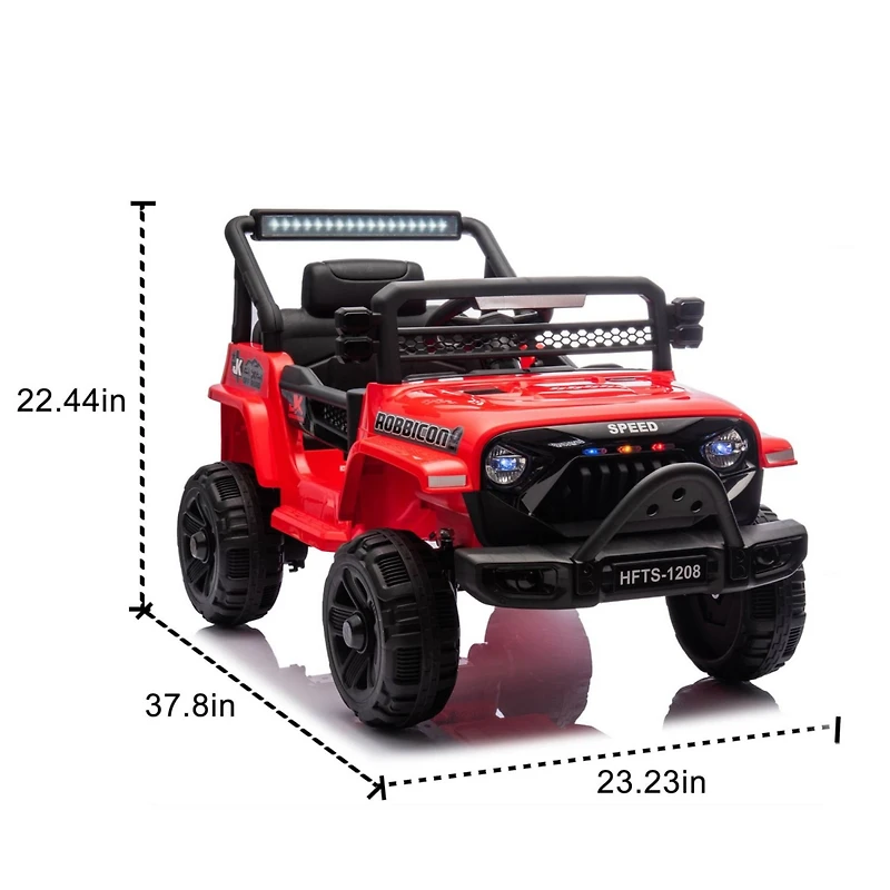 Streamdale Kids Electric Ride-On Truck 12V, Parent Control