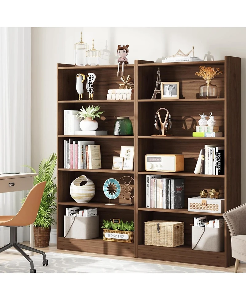 Tribesigns 78-inch Tall Bookcase, Modern 7-Tier White Library Bookshelf with Storage Shelves, Large Open Bookcases Wood Display Shelving Unit