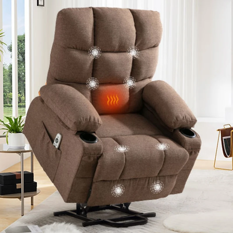 Massage & Power Lift Recliner for Elderly