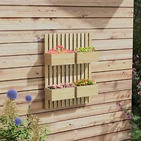 4-Box Raised Garden Bed with Trellis