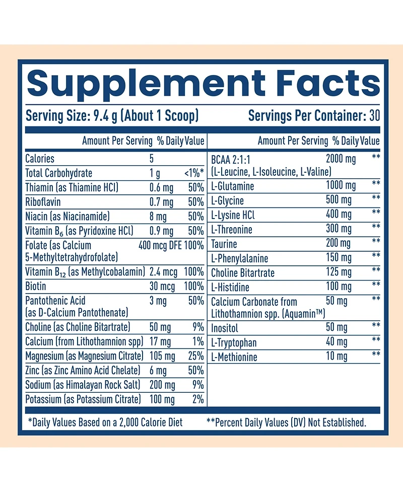 NativePath Native Hydrate, Zero Sugar, Electrolytes Powder with BCAAs, Tangerine Hydration, Keto & Paleo Friendly, 30 Servings