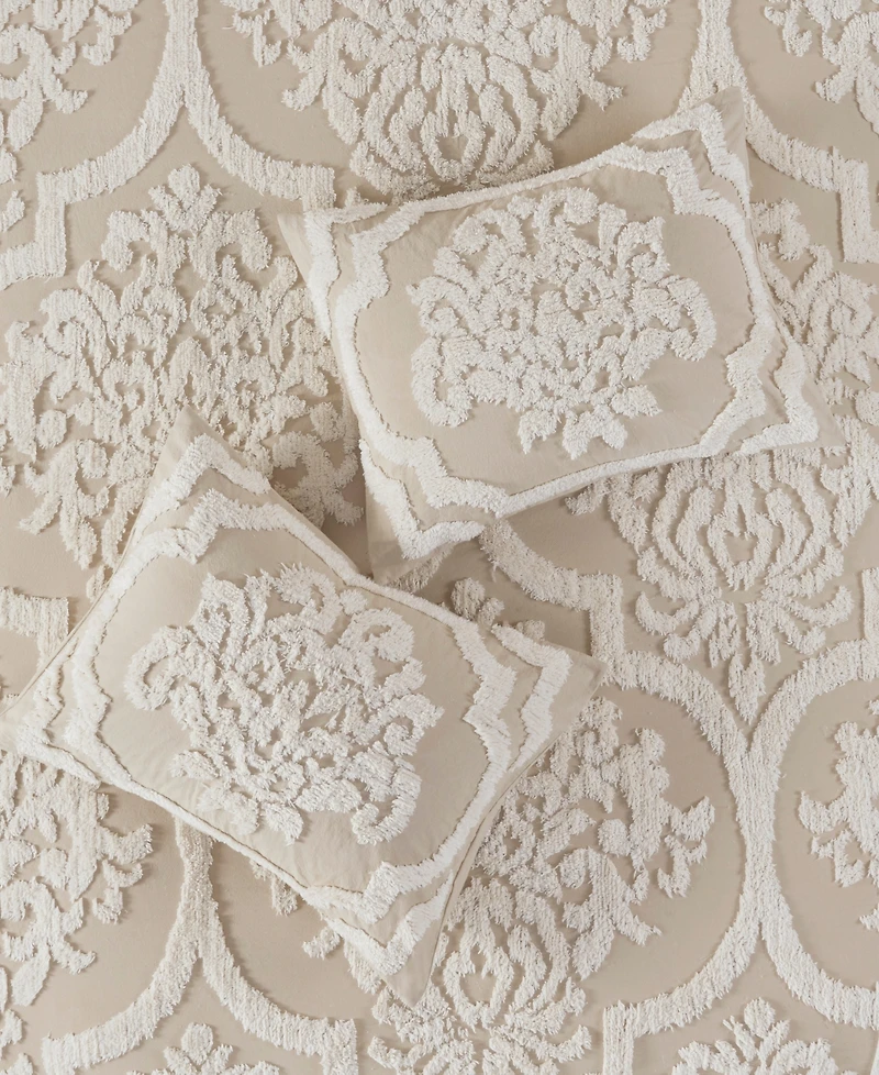 Madison Park Viola Damask 3-Pc. Comforter Set, Full/Queen