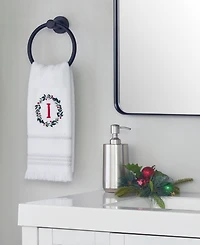 Skl Home Wreath Monogram Cotton Hand Towel, 16" x 26"