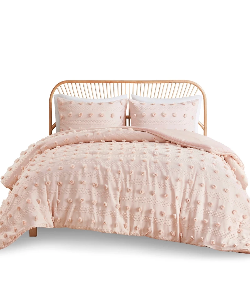 Intelligent Design Lucy Clip Jacquard 3-Piece Comforter Set