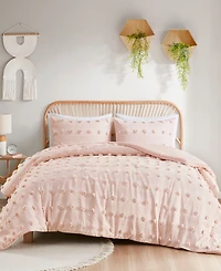 Intelligent Design Lucy Clip Jacquard 3-Piece Comforter Set
