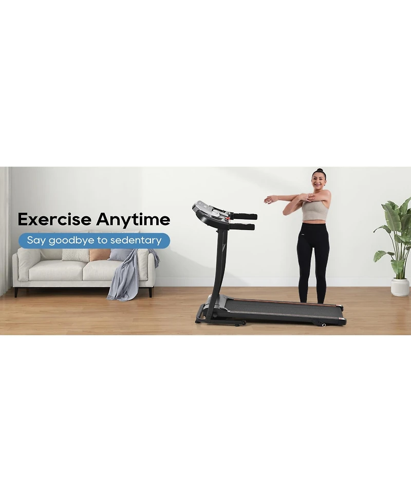 Streamdale Folding Treadmill with Pulse Sensor, 2.5 Hp, 300LBS Capacity