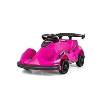 Vebreda 6V Kids Ride On Go Cart with Remote Control and Safety Belt-Pink