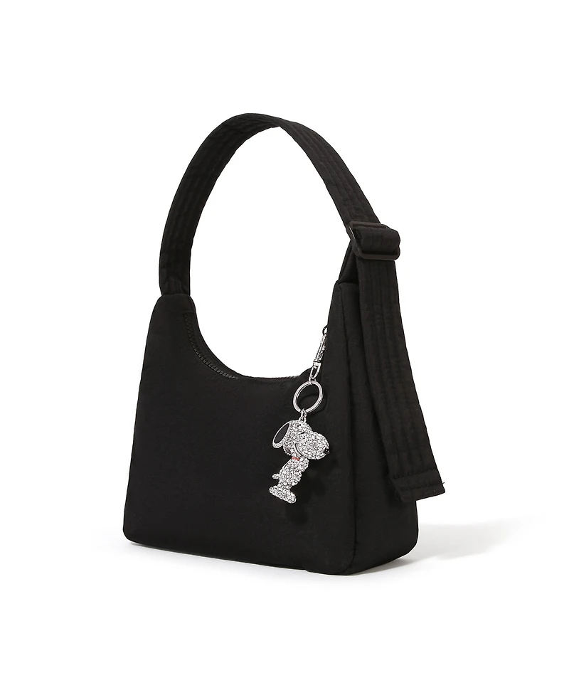 Peanuts Snoopy Pave 3D Bling Keychain - Bag Charm, Backpack Accessories, Travel Collectible Gift Keychains