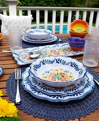 Certified International Flores 12 Pc Dinnerware Set, Service For 4