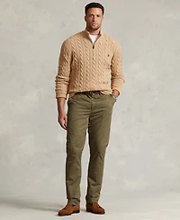 Polo Ralph Lauren Men's Big & Tall Cable-Knit Cotton Quarter-Zip Sweater
