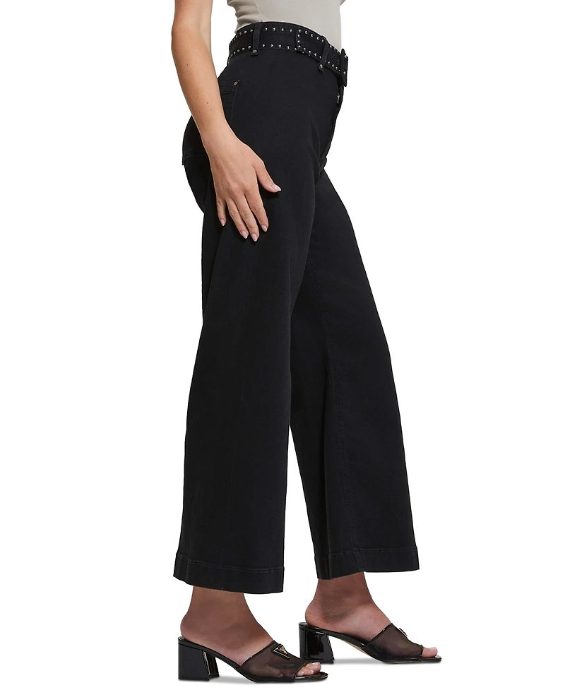 Guess Women's Dakota High-Rise Seamless Wide-Leg Jeans