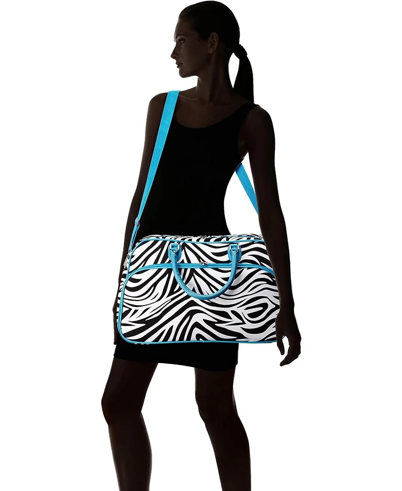 World Traveler Zebra 21-inch Carry-On Shoulder Duffel Bag