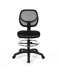 Vebreda Adjustable Height Mid Back Mesh Drafting Office Chair