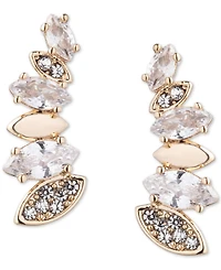 Emily in Paris Gold-Tone Pave & Marquise Crystal Drop Earrings