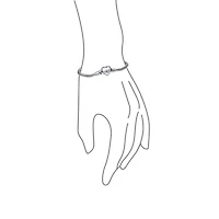 Bling Jewelry Snake Bracelet with Heart Clasp Fits European Beads 7 Inch